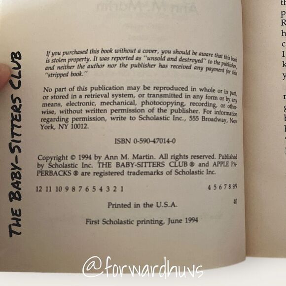 Bundle Closet Sale 3 for $15 | Baby-Sitters Club | Book #76 | Vintage 1994 - Picture 7 of 8